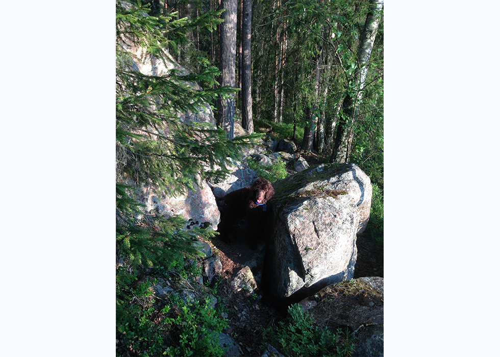 Я и камни в Национальном парке Реповеси в Финляндии.