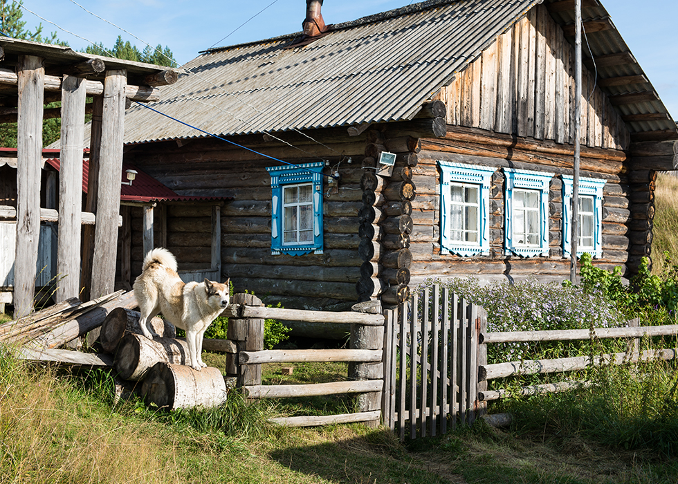 Деревня Зехново в Кенозерском национальном парке.